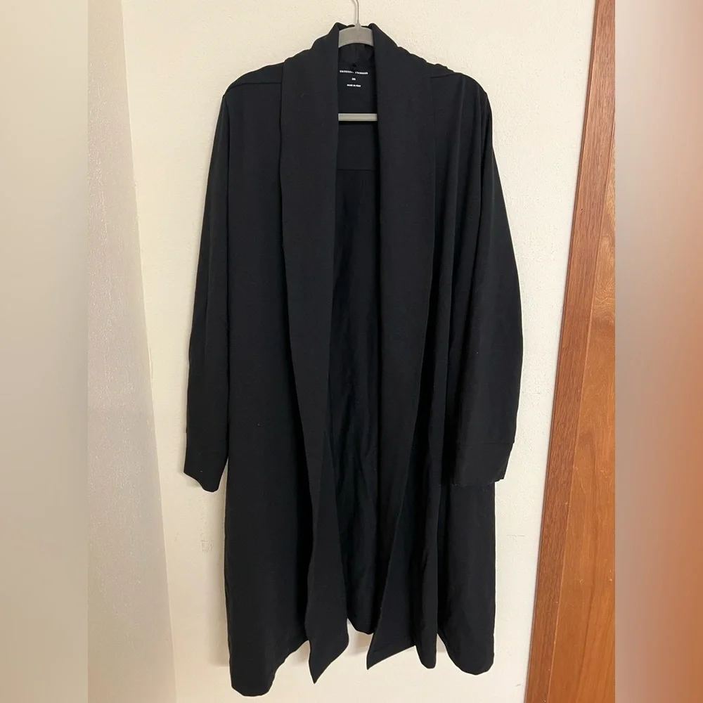Universal Standard Black soft long cardigan